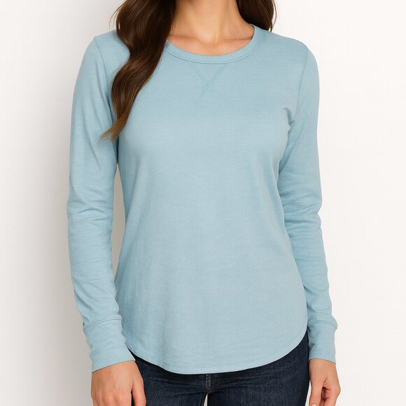 Gap Fit Light Blue Long Sleeve Tee XS – Lightweight Activewear Top - Picture 1 of 7